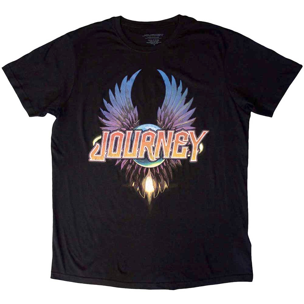Journey - Classic Wings Heren Tshirt - Zwart